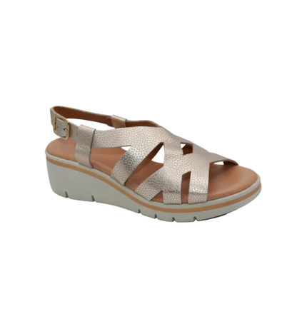 Open Box (Final Sale): Naomi Women’s Metallic Wedge Sandal