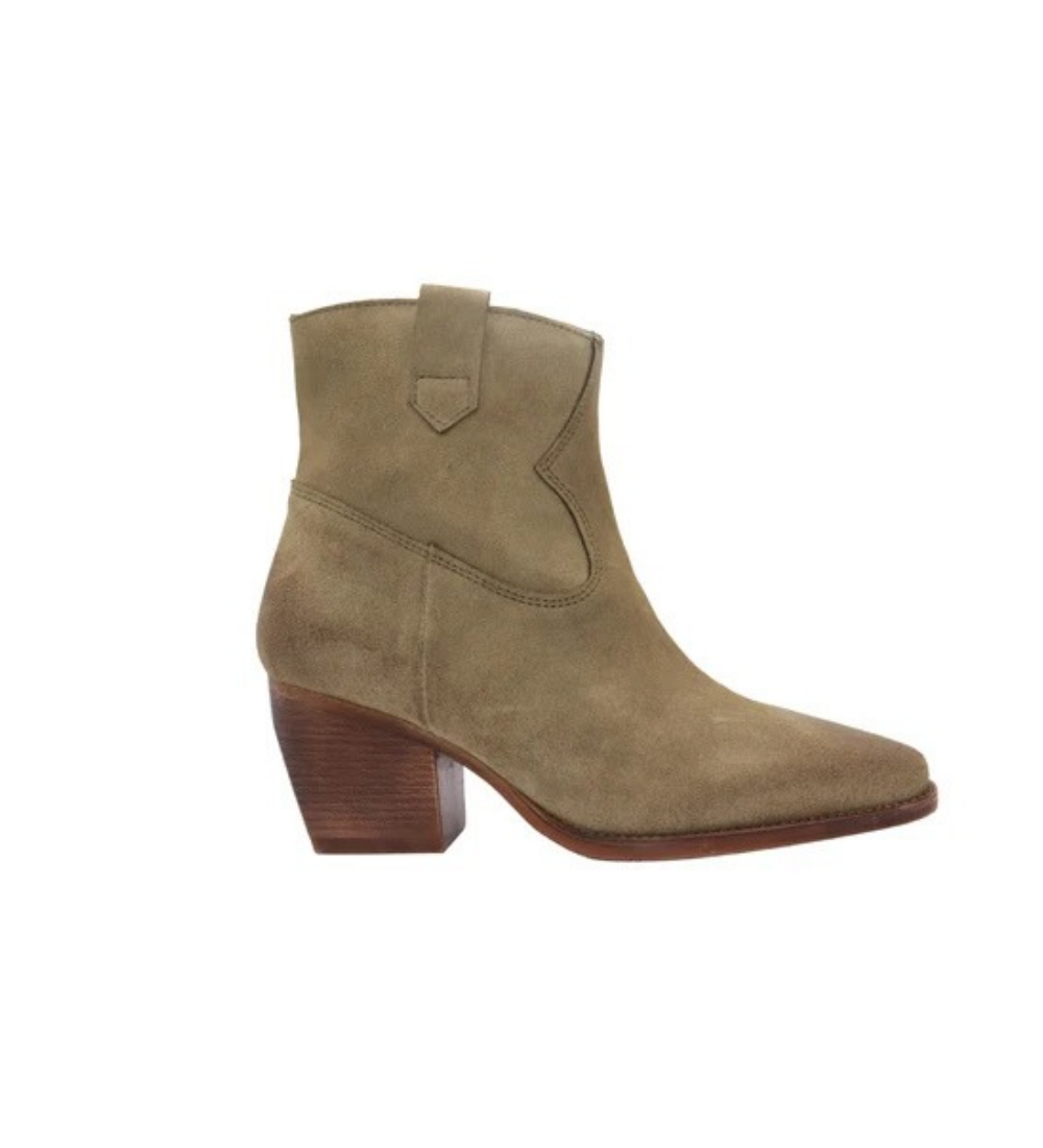 Eric Michael Gigi Suede Western Ankle Boot