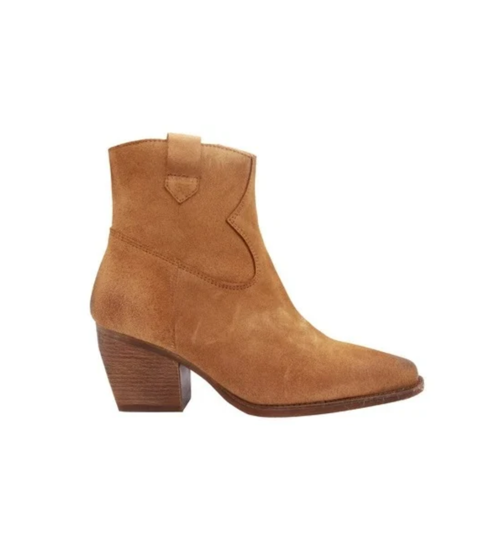 Eric Michael Gigi Suede Western Ankle Boot