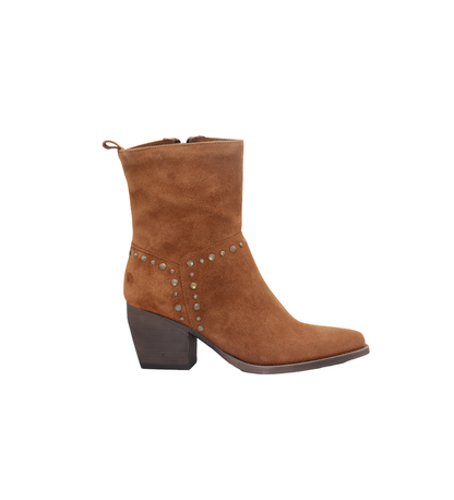 Eric Michael Alexa Studded Suede Western Bootie