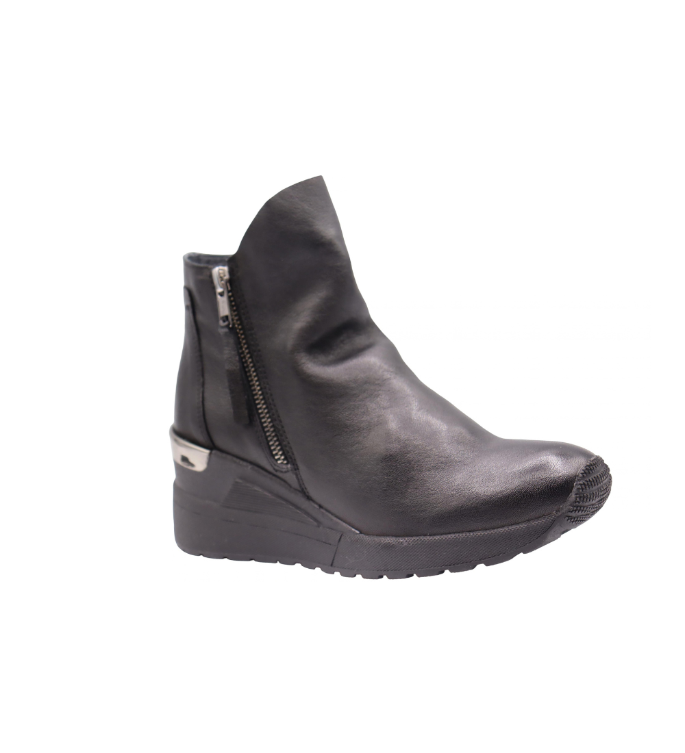 Eric Michael Nancy Leather Wedge Sneaker Bootie