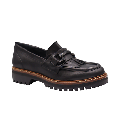 Eric Michael Whisper Leather Chunky Lug Sole Loafer
