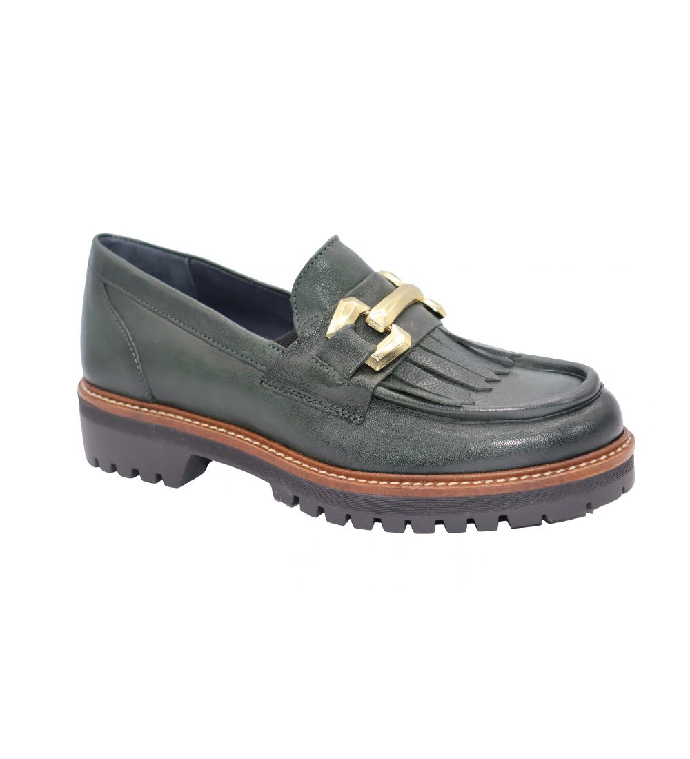 Eric Michael Whisper Leather Chunky Lug Sole Loafer